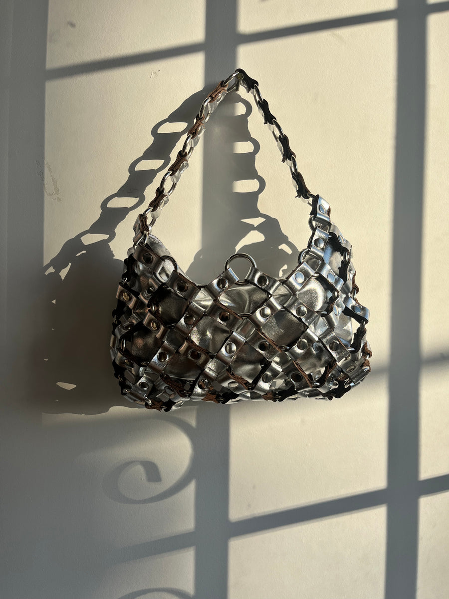 Isla Mesh Purse - Silver