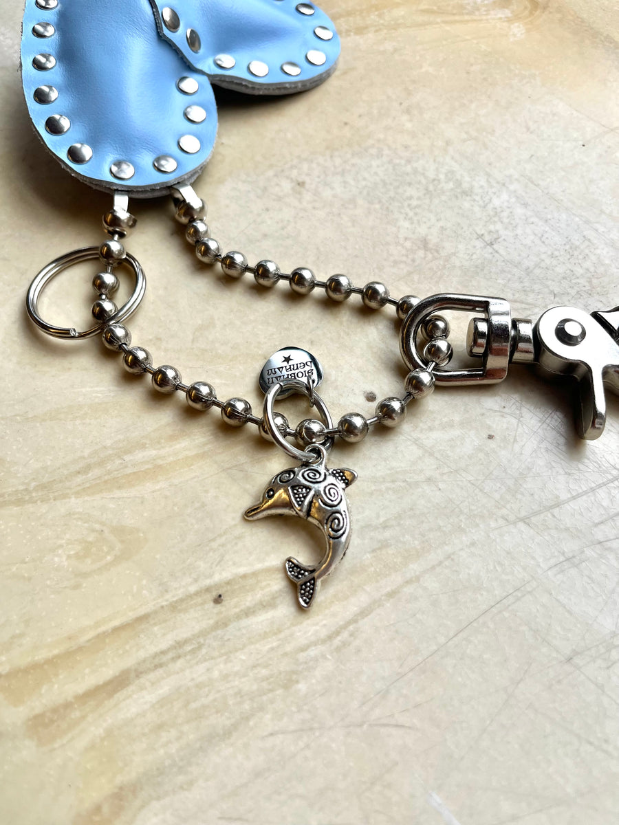Key to my Heart Charm Angel Blue 2