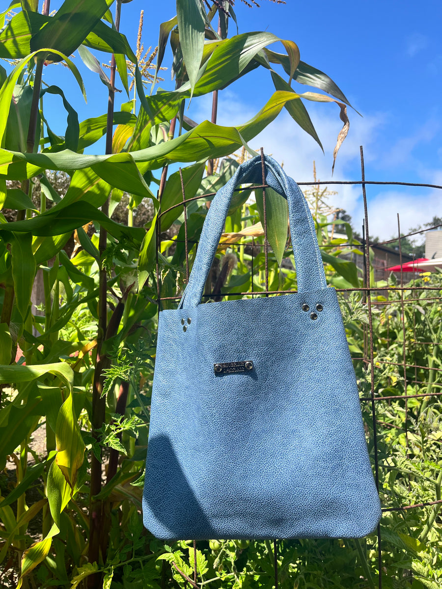 Butterfly Tote 𐦍 blue pebble three