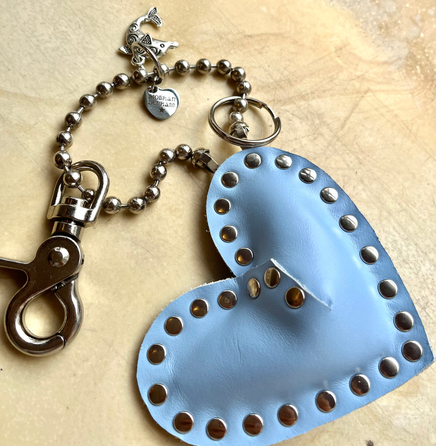 Key to my Heart Charm Angel Blue 2