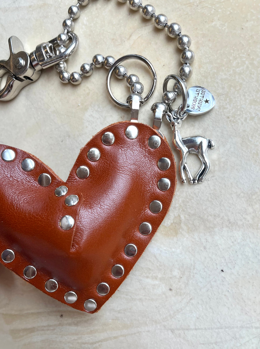 Key to my Heart Charm Caramello