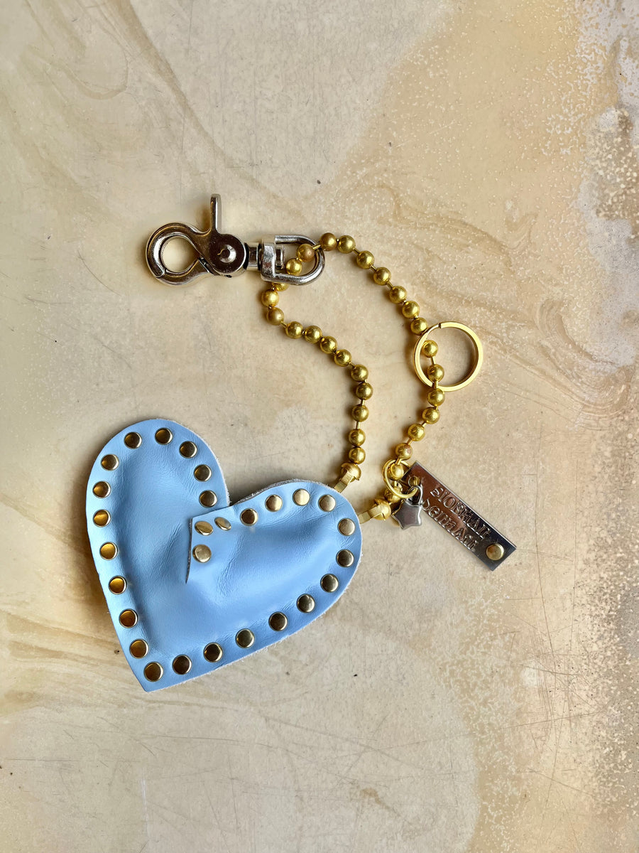 Key to my Heart Charm Angel Blue