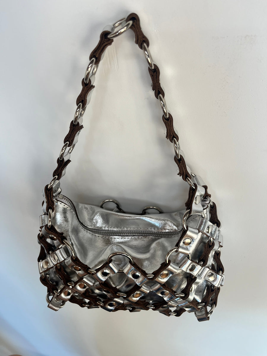 Isla Mesh Purse - Silver