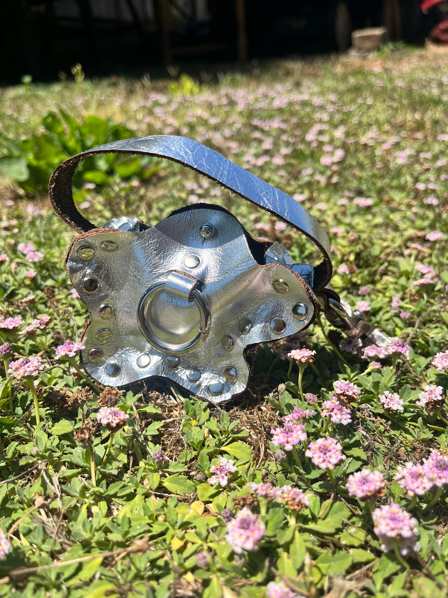 Daisy Charm Keychain Silver