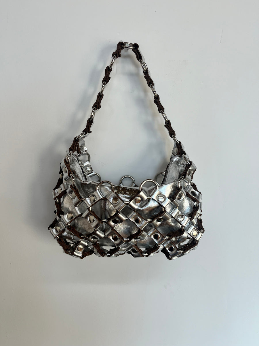 Isla Mesh Purse - Silver