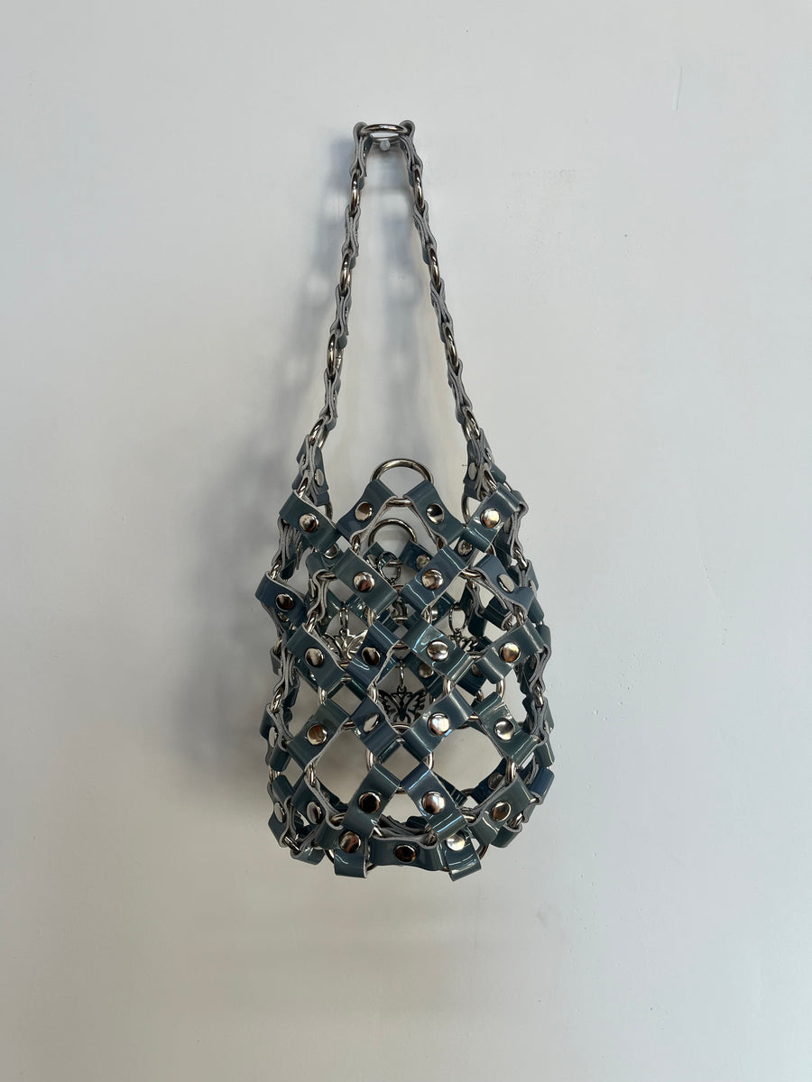 Butterfly Web Bucket Bag - Blue