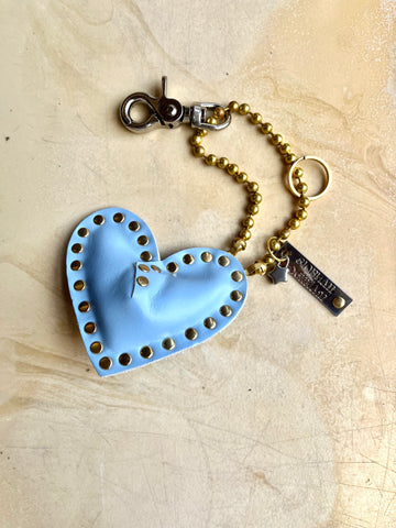 Key to my Heart Charm Angel Blue