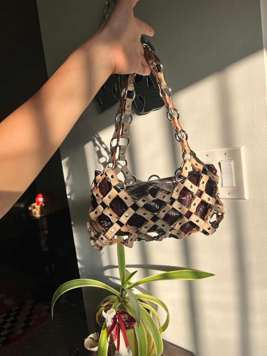 Isla Mesh Purse - Cafe