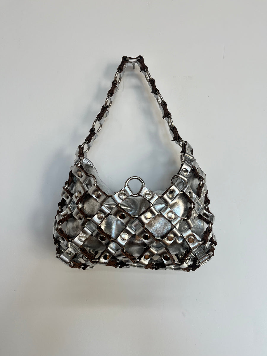 Isla Mesh Purse - Silver