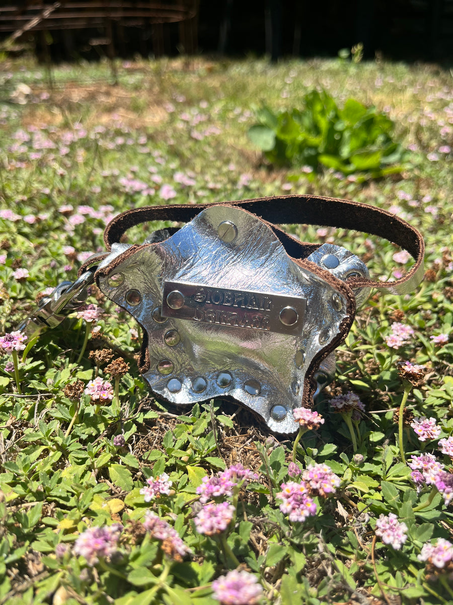 Daisy Charm Keychain Silver