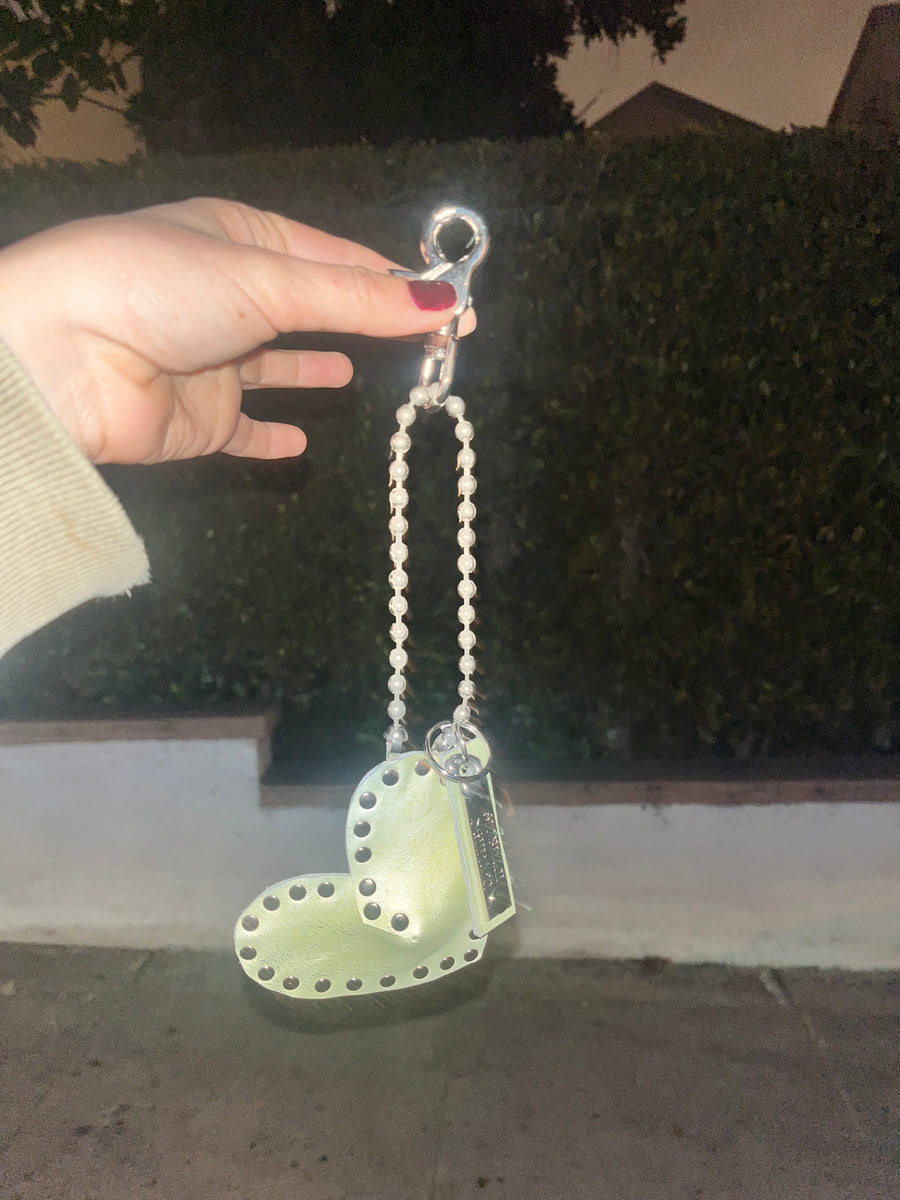 Caterpillar's Angel Key to my Heart Keychain