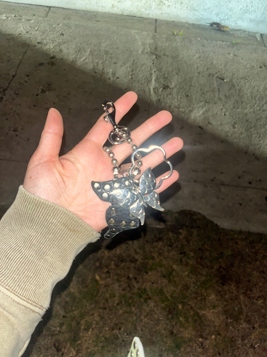 Black Butterfly Keychain